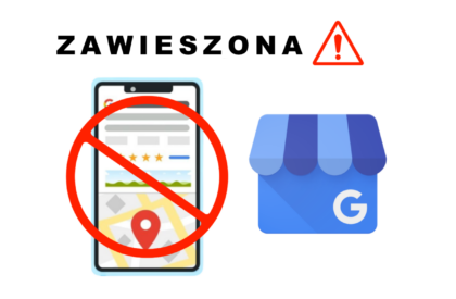 zawieszona wizytówka google